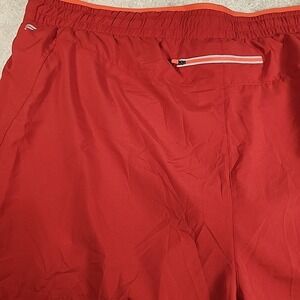 Fabletics Hali Run Shorts Men 3X Red Moisture Wicking Reflective Back Pocket NEW